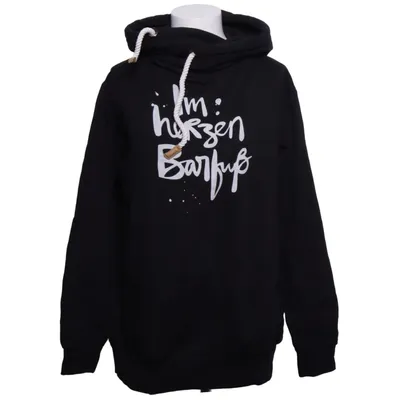 Huvtröja (Svart) från Spreadshirt Bomull, Polyester