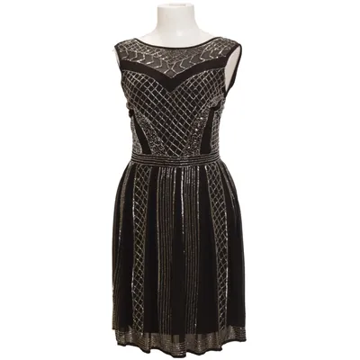 Evening gown (Black, Silver) from Young Couture Polyester