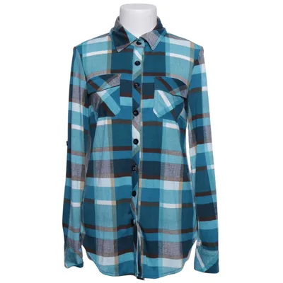 Flanellen overhemd (Blauw, Grijs, Meerkleurig) van DJT Elastaan, Polyester