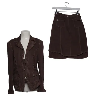 Ensemble (Marron) de Crisca Coton, Élasthane, Polyester