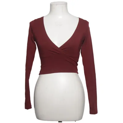 Wrap blouse (Red) from Fishbone Cotton, Elastane