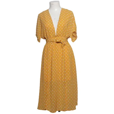 Wrap dress (Yellow, White) from Glamorous Polyester