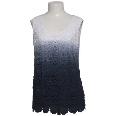 Topp (Vit, Blå) från Transfer Bomull, Elastan, Viskos