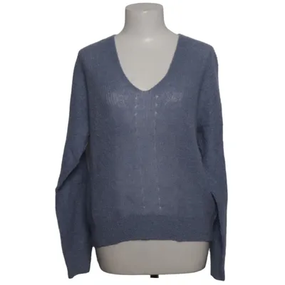 Pull-over (Bleu) de Johnny Love Laine d'alpaga, Mohair, Polyamide