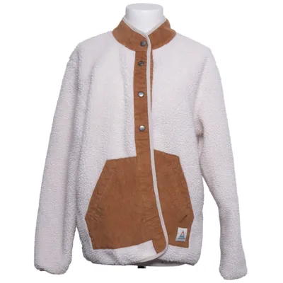 Fleece jacket (White, Brown) from Passenger Recycled cotton, Recycled polyester