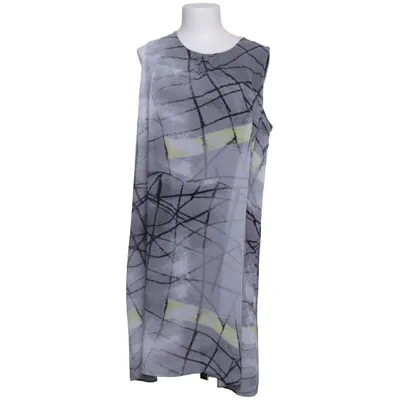 Dress (Gray, Yellow, Multicolored) from Miss Via Cotton, Polyester