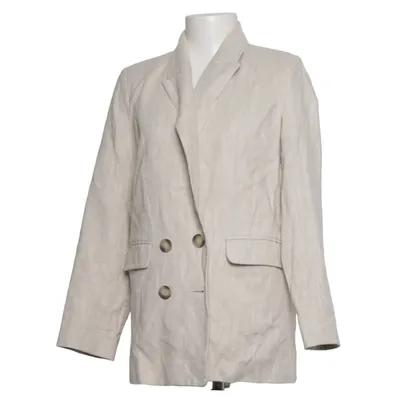 Blazer (Beige) de Topshop Acétate, Coton