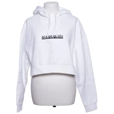 Huvtröja (Vit) från Napapijri Bomull, Elastan, Polyester