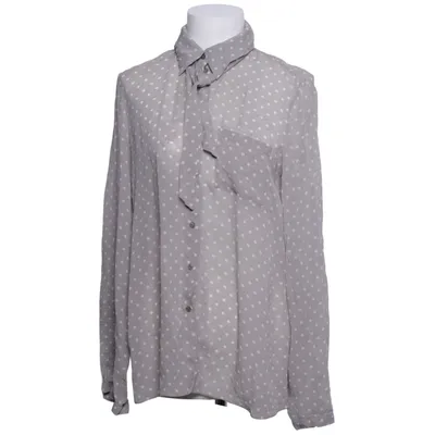 Strikblouse (Grijs, Wit) van St Emile Zijde