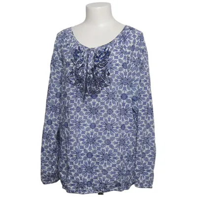Blouse (Blauw, Wit) van Van Den Bergh Katoen
