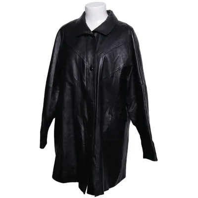 Veste longue en cuir (Noir) de Giovanni Cuir