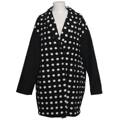 Coat (Black, White) from Top Secret Elastane, Polyester, Viscose