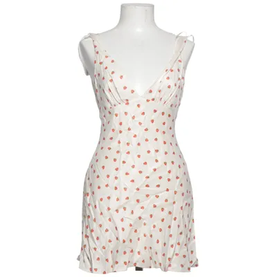 Klänning (Vit, Röd) från Zara Polyester, Viskos