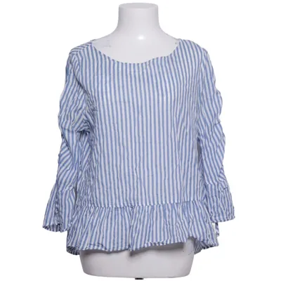 Top péplum (Bleu, Blanc) de Yessica Coton