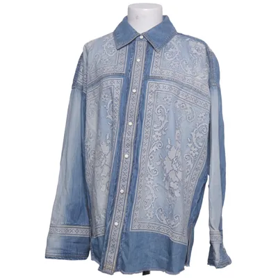 Denim shirt (Blue, White) from Free People Cotton, Polyester