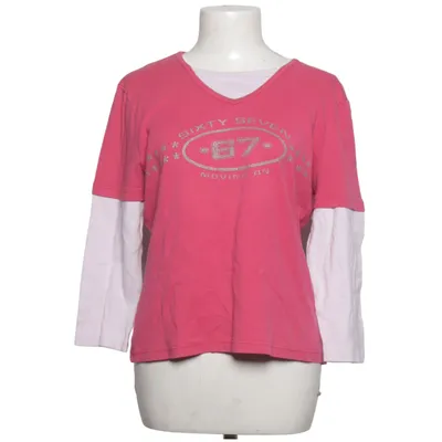 Langærmet t-shirt (Pink, Hvid) fra Outfit Bomuld