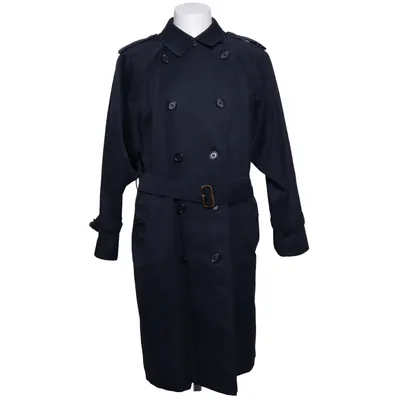 Trench-coat (Bleu) de Burberry Coton, Polyester