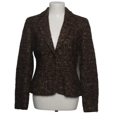 Blazer (Bruin, Goud) van Mariella Burani Acryl, Angora, Mohair, Polyamide, Wol