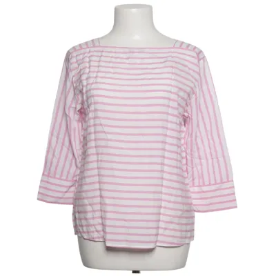 Long sleeve T-shirt (Pink, White) from Tom Tailor Denim Cotton, Viscose