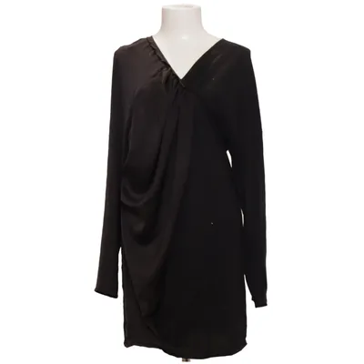 Dress (Black) from Tonycohen Cashmere, Polyester, Silk