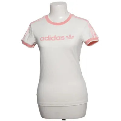T-shirt (White, Pink) from Adidas Originals Cotton, Elastane