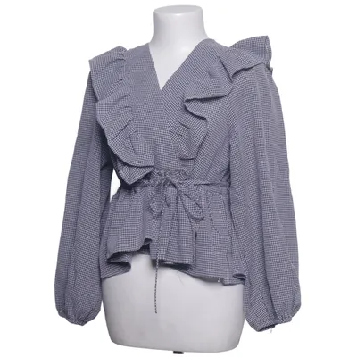 Wikkelblouse (Zwart, Wit) van Chili Katoen, Polyester