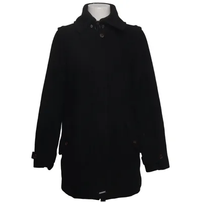 Coat (Black) from Supremebeing Polyester, Wool