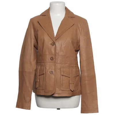 Læderblazer (Beige) fra Casual W.E.A.R