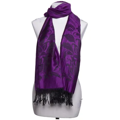 Schal (Lila, Schwarz) von Pashmina Kaschmir