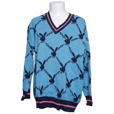 Pull-over (Bleu, Rose, Noir) de Playboy x Missguided Acrylique, Coton
