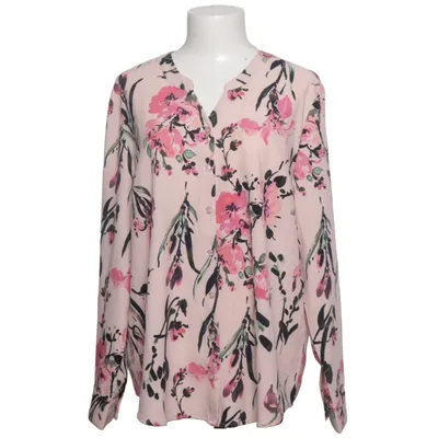 Blouse (Pink, Multicolored) from Denim & Co Elastane, Polyester
