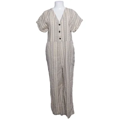 Byxdress (Beige, Svart) från Edited Bomull, Linne
