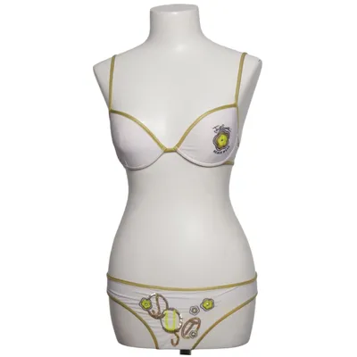 Bikini (Vit, Guldfärgad) från Justcavalli Elastan, Polyamid