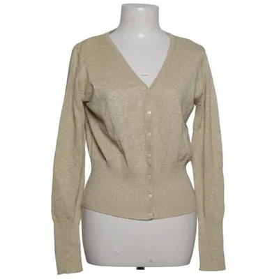 Cardigan (Gold) from Ici et Maintenant Cotton, Metallic fiber, Polyamide