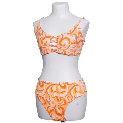 Bikini (Orange, Vit, Flerfärgad) från Censored Elastan, Polyamid, Polyester
