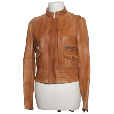Leather jacket (Brown) from Guess Leather, Polyester