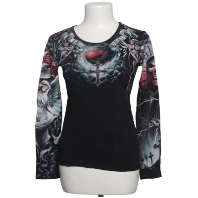 Long sleeve T-shirt (Black, Multicolored) from Spiral Cotton