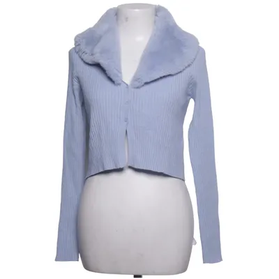 Cardigan (Blue) from Bershka Polyamide, Polyester
