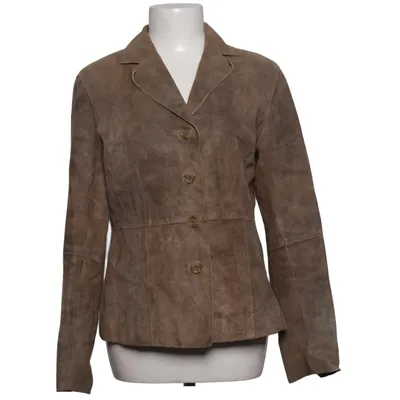 Læderblazer (Beige) fra Cruse Læder, Polyester
