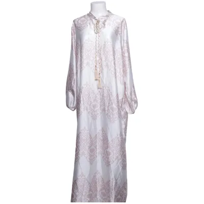 Maxi dress (White, Pink)