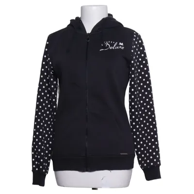 Sweat à capuche (Noir, Blanc) de Pussy Deluxe Coton, Élasthane, Polyester
