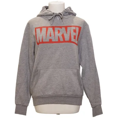 Huvtröja (Grå, Röd) från Marvel Comics Bomull, Polyester