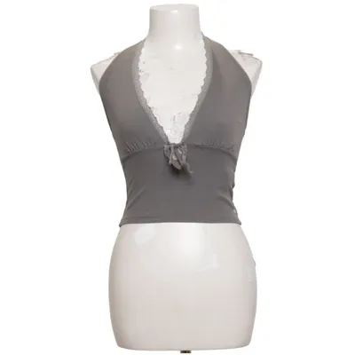 Haltertop (Grijs) van Pacific Republic Pull & Bear Katoen, Elastaan