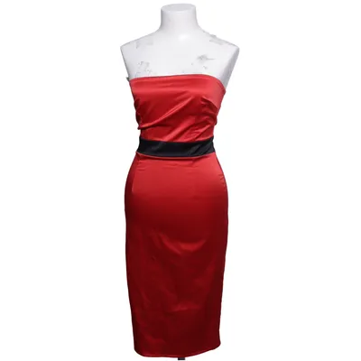 Cocktailkjole (Rød, Sort) fra Goddess London Bomuld, Elastan, Polyester