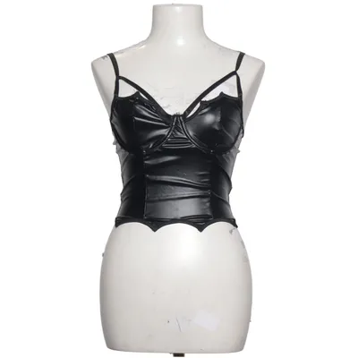 Bustier (Black) from Romwe Elastane, Polyester