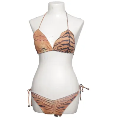 Bikini (Orange, Noir) de Beach Wear Élasthane, Polyamide