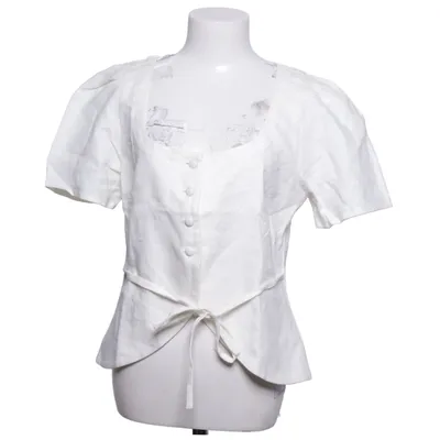 Dirndl blouse (Wit) van Faithfull the Brand Linnen, Viscose