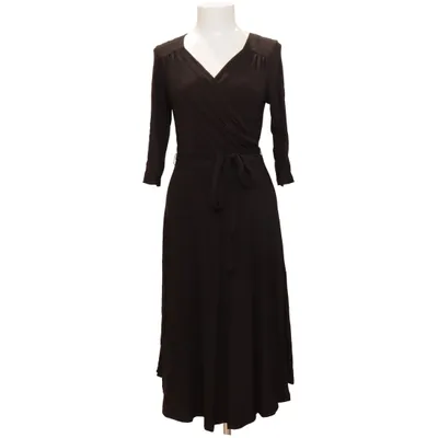Robe portefeuille (Noir) de Wico Élasthane, Viscose