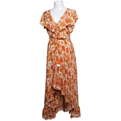 Wrap dress (Orange, White, Multicolored) from JOT Silk