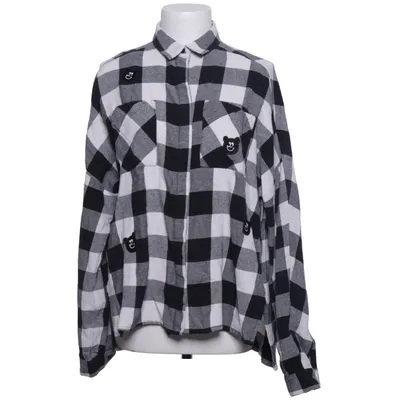 Flannel skjorte (Sort, Hvid) fra Lazy Oaf